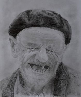 Graphite & mine de plomb - Format 39 cm X 30 cm - De la série "Vivre libre ou mourir de rire"